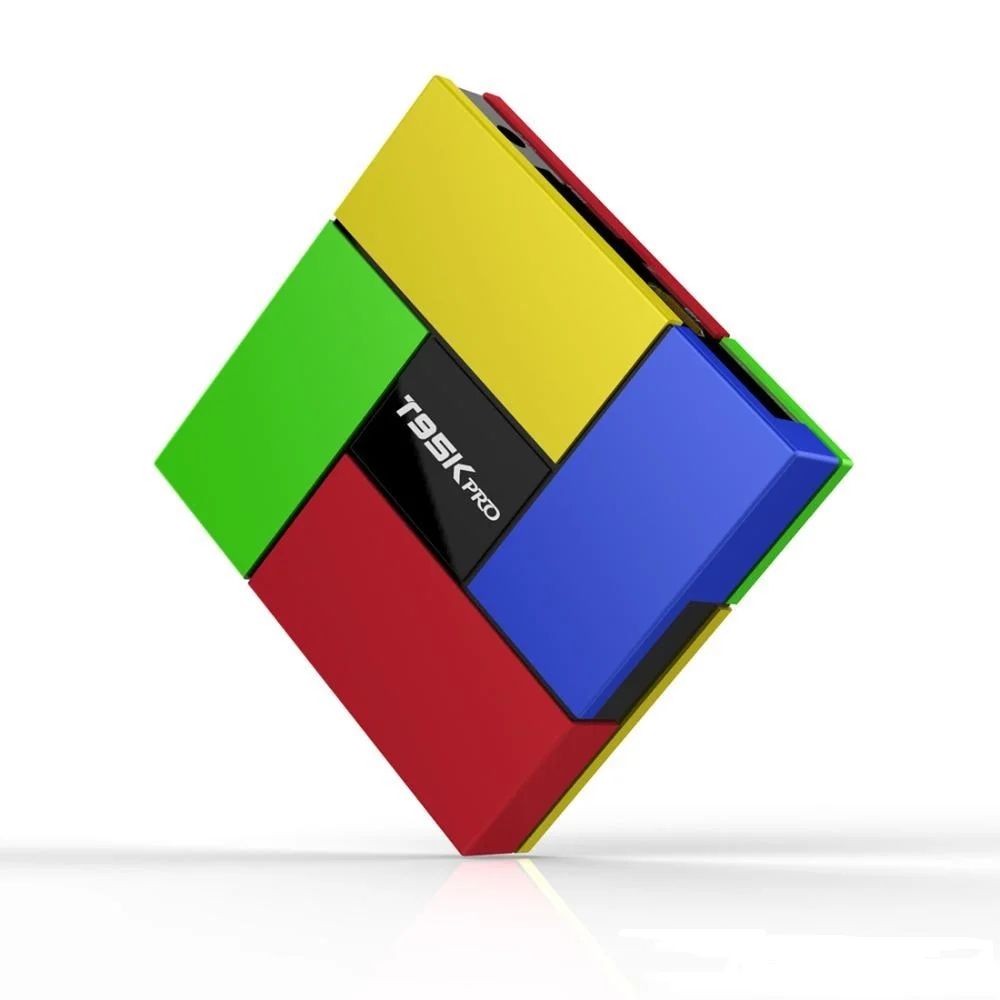 T95k Pro 4 К Android TV BOX S912 Octa Ядро 2 Г + 16 Коди коробка 2.4 и 5.0 Двойной Wi-Fi со СВЕТОДИОДНЫМ