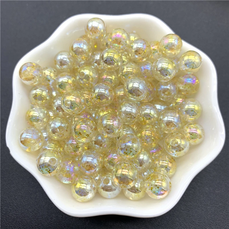 Цветные акриловые Круглые бусины разделители ABS для изготовления ювелирных