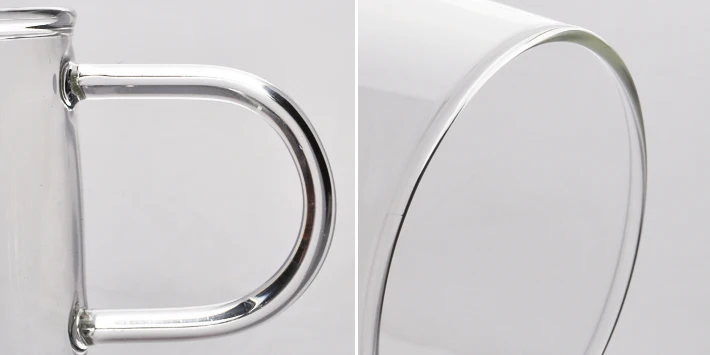 4 шт./лот 80 мл термостойкие стеклянные чайные чашки однослойная чашка 100% ручной