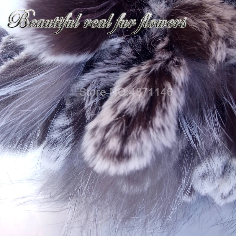 New winter women girls rex rabbit fur hat sweet flowers Elastic woollen Knitting lining hats caps Skullies Beanies | Аксессуары для