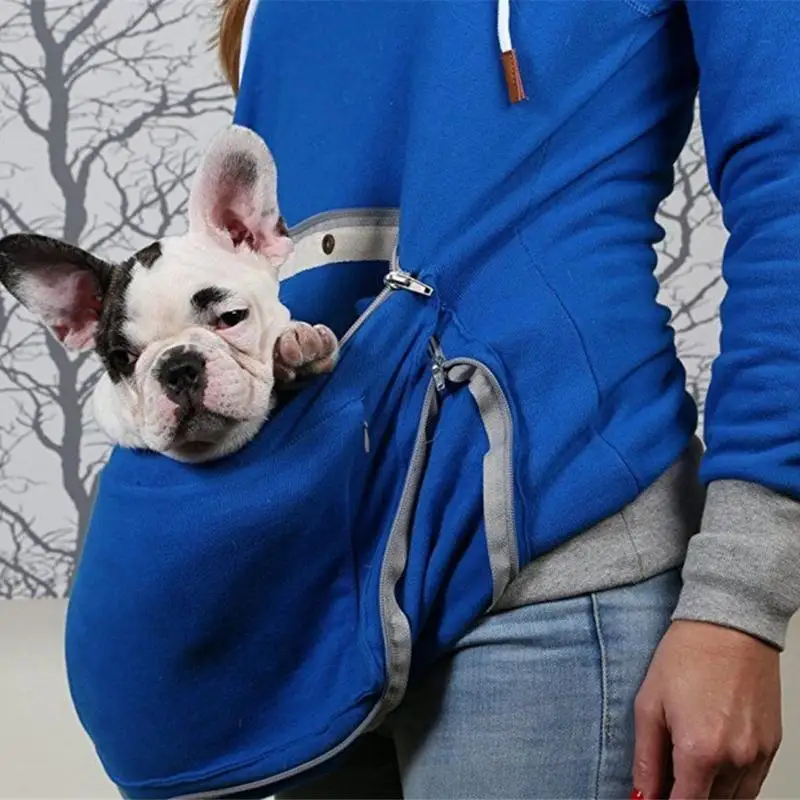 Большой карман толстовки кошка собака Кенгуру Толстовка с капюшоном одежда для