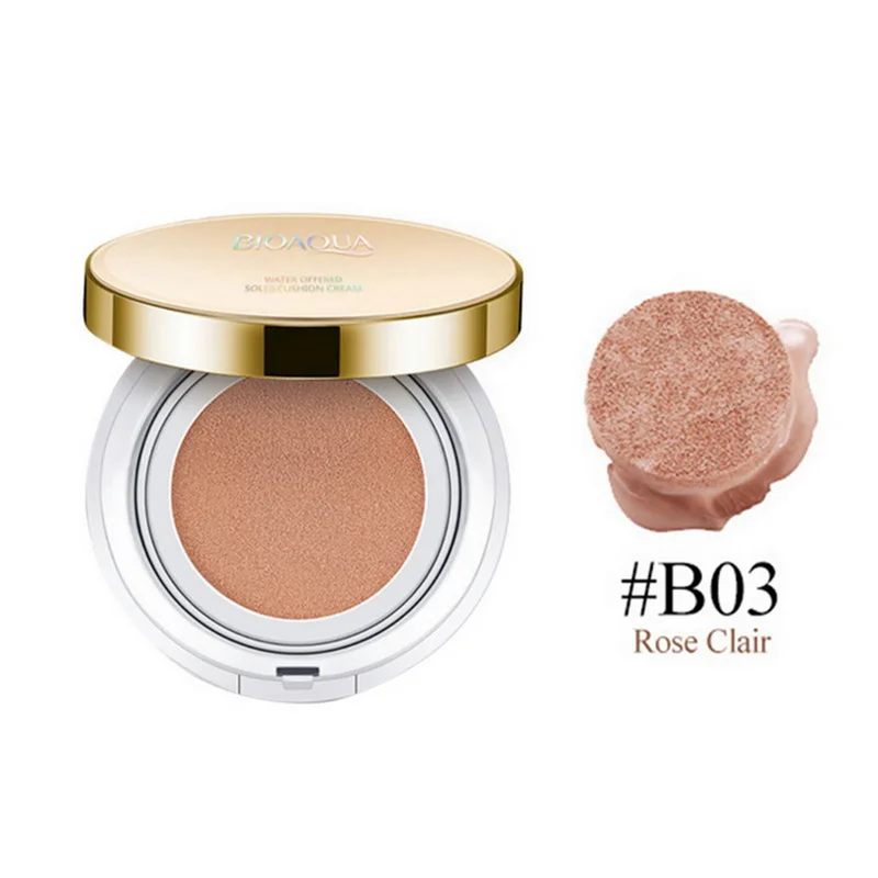 Rose Clair BIOAQUA Air Cushion BB Крем Осветляющий консилер УВЛАЖНЯЮЩАЯ основа для лица отбеливающий макияж основа для лица идеальное покрытие косметика - Цвет: Rose Clair