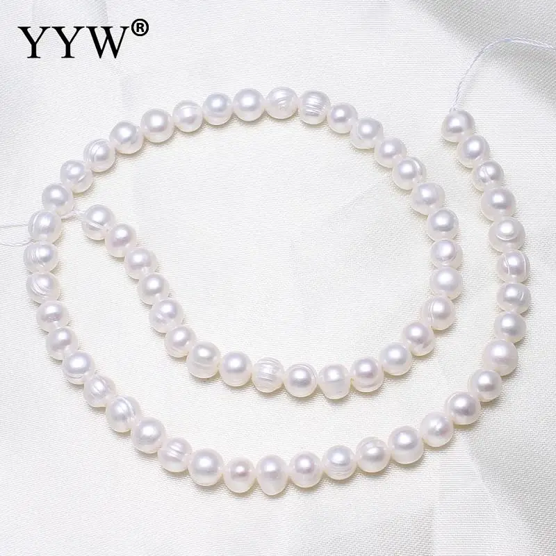 Бусины Из Натурального пресноводного жемчуга 6 7 мм|freshwater pearl beads|pearl beadscultured freshwater