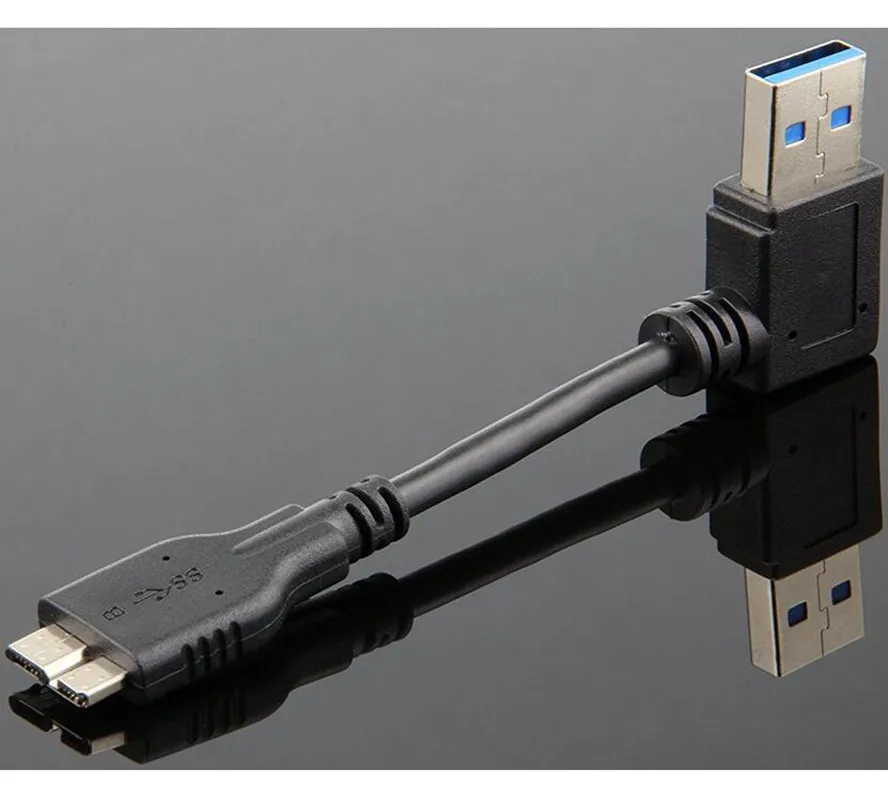 LBSC USB 3 0 кабель правый угол типа A папа к Micro B Мужской 10 см|usb 3.0 cable|usb micro bcable usb a |