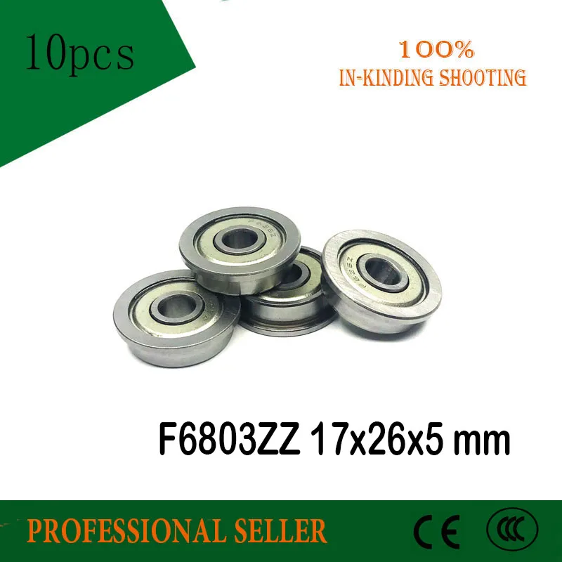 

F6803ZZ Flange Bearing 17x26x5 mm ABEC-5 Flanged F6001 Z ZZ Ball Bearings