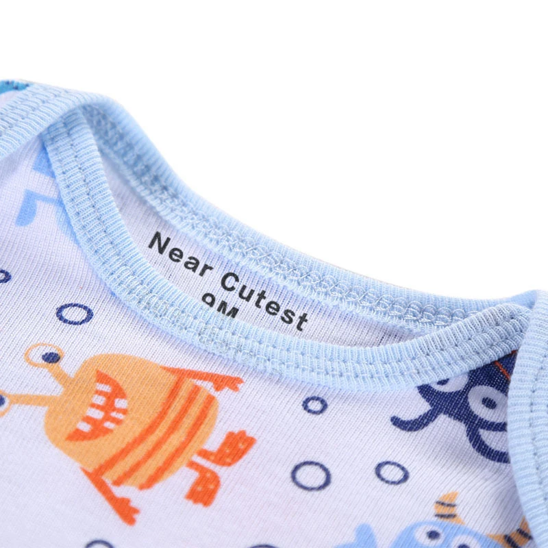 Детский комбинезон с коротким рукавом 100% хлопок 5 шт./лот|bebe clothes|newborn baby rompersbaby rompers