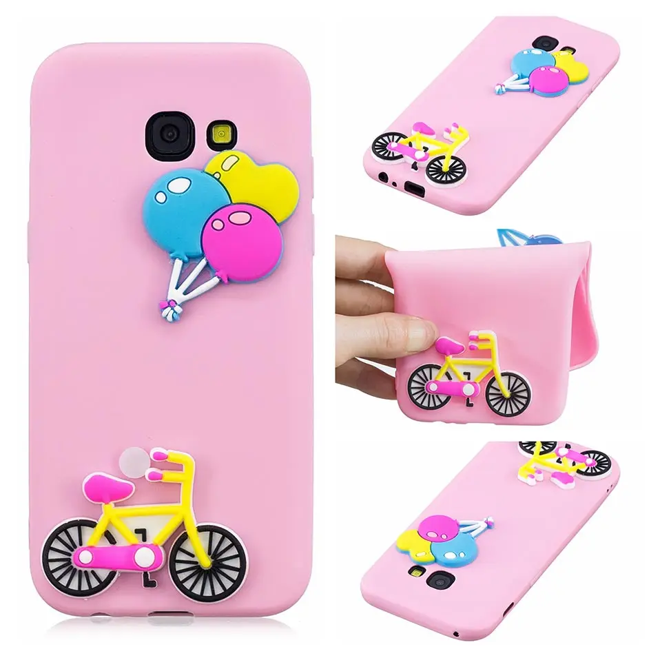 Silicone phone For Samsung A8 A6 Phone Case Plus A3 A5 A7 2017 Funda Drop-proof Back Covers |