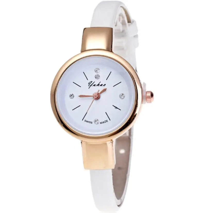 2018 лучшие продажи женские часы модные минималистичные Ретро Женские на ремешке