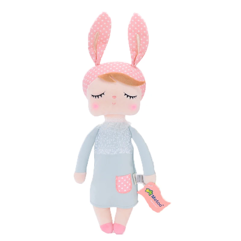 Gray Rabbit Metoo Плюшевые игрушки Анжела куклы мягкие игрушки девочка носить подарок игрушки Дети мультипликационный кролик в стиле кавай - Цвет: Gray Rabbit