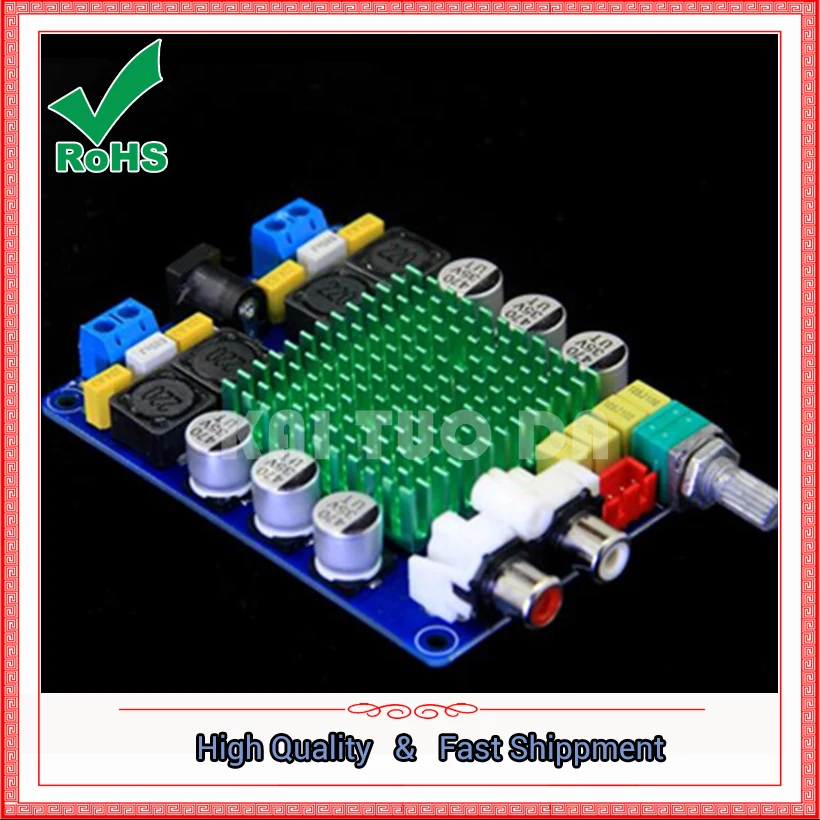 Fever TDA7498 Stereo 2.0 D Class HIFI High Power Digital Amplifier Board 100W + Amplifiers module | Электронные компоненты и
