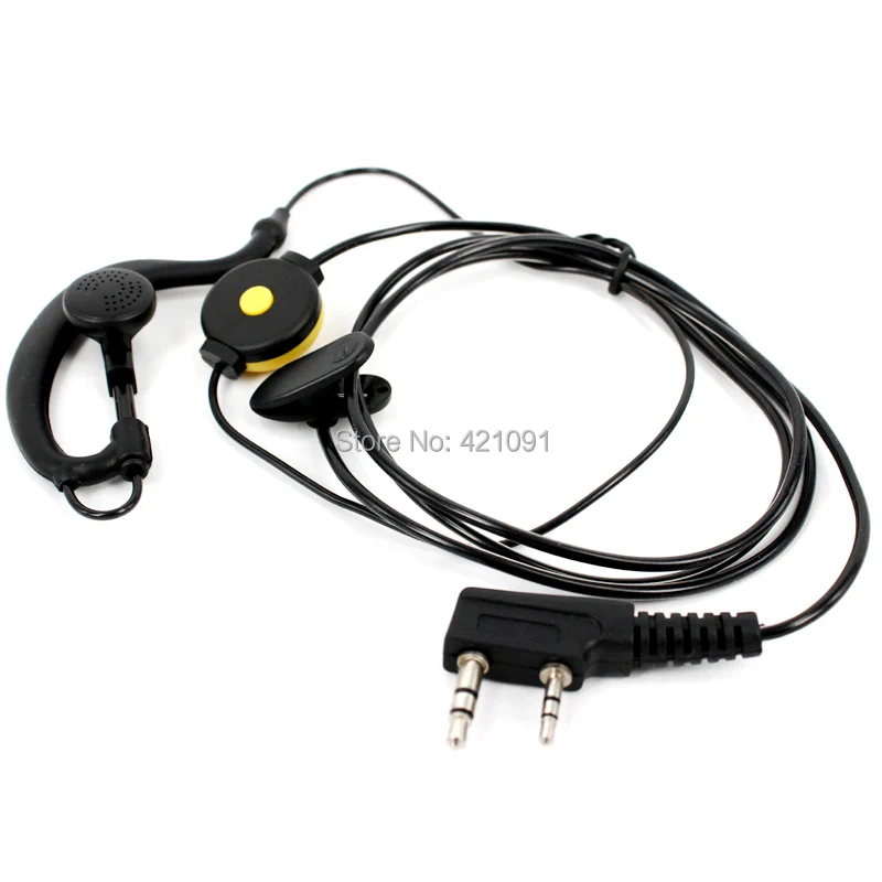 PTT 2 Pin Динамик гарнитуры микрофон для Baofeng UV 5R УФ BF 888S 888 s 5RA Kenwood рация