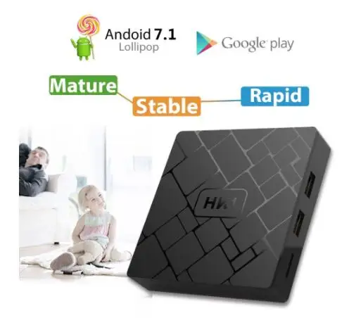 5 шт./лот HK1 Мини Android 7,1 Smart tv BOX 2 Гб 16 Гб kdплеер 18 медиаплеер