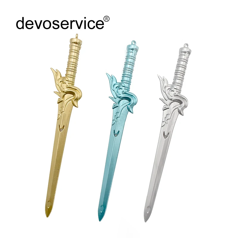 

3 Pcs/Set Simulation Sword Modeling Gel Pen Plastic Material Black Refill Kawaii Student Stationery Gifts School Office Supplies