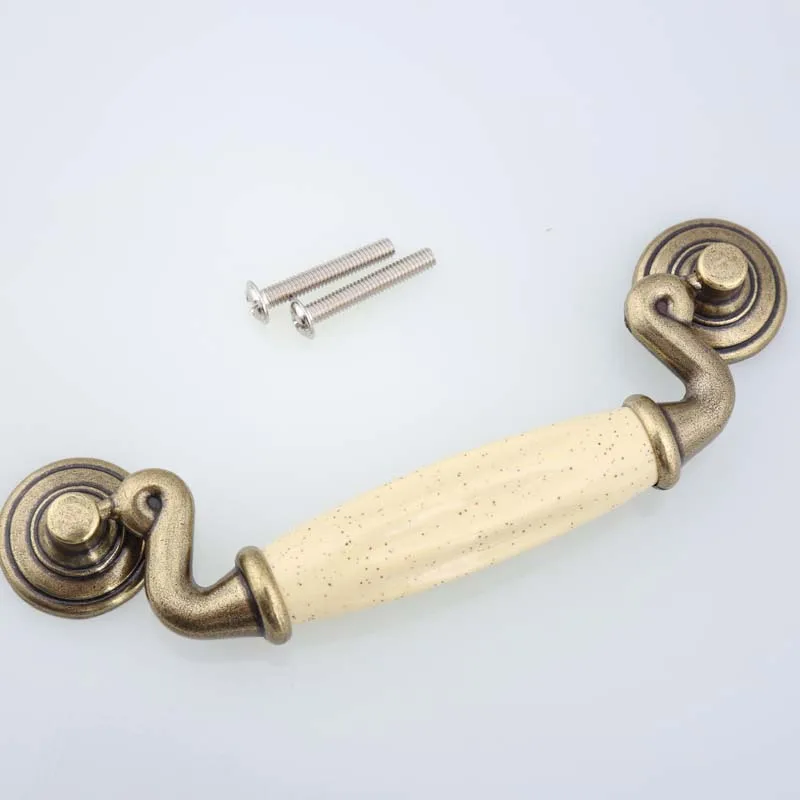 Керамические каплевидные кольца 115 мм 57 в винтажном стиле ручка для мебели