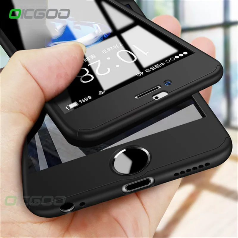 360 Полный чехол для телефона для iPhone X 8 6 6s 7 Plus 5 5S SE защитный чехол для iPhone 7 8 Plus X Xr Xs Max чехол стекло