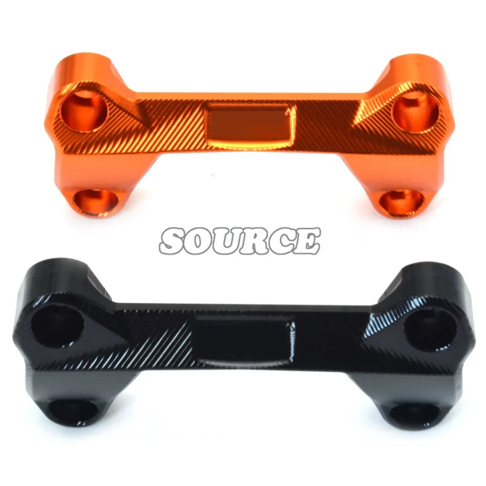

New style of high quality motorcycle CNC Aluminum Handlebar Risers Top Cover Clamp fit for 390 200 125 orange/black