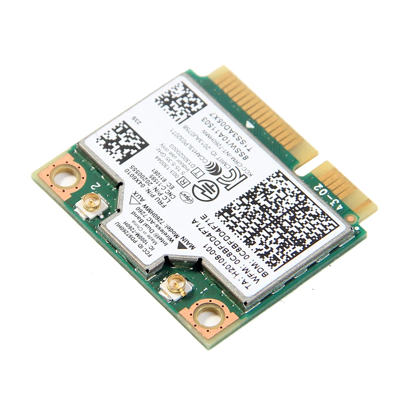 Двухдиапазонный беспроводной-AC 7260 7260HMW 802.11ac Mini PCI-E Wifi+ Bluetooth 4,0 Wlan карта 867M для lenovo IBM Thinkpad FRU: 04X6090