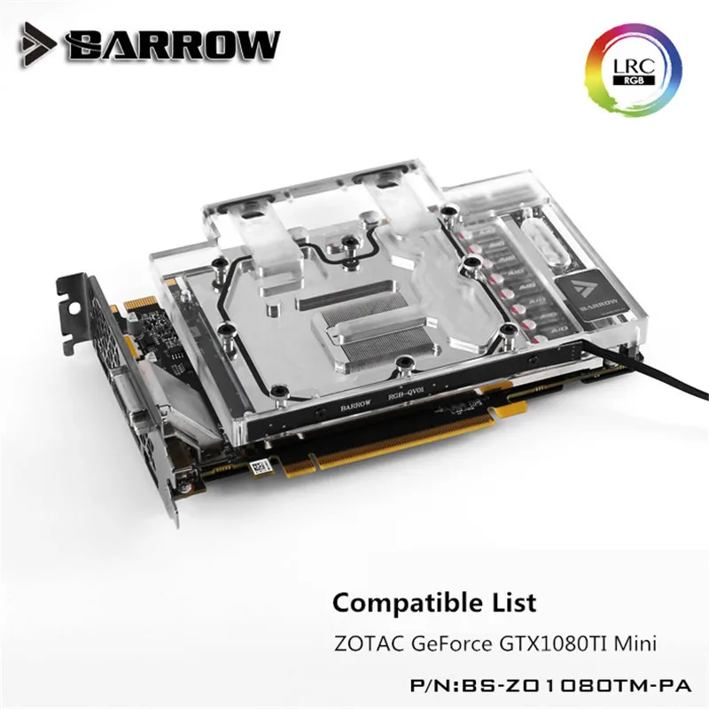 Курган блок GPU воды (ZOTAC GTX1080TI мини) Аврора Graphis карты полный охват BS-ZO1080TM-PA |