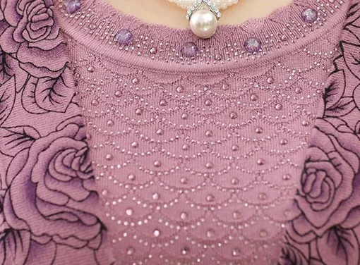 Jumper Sweater Women Plus Size Long Sleeved clothing 2018 Middle-Aged Autumn Cardigan two piece knitted sueter mujer SC605 |