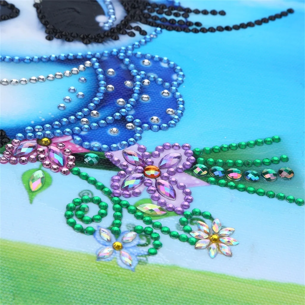 Алмазная мозаика "Специальная форма Совы" с камнями Ринестоун, картины животных, частичная круглая вышивка, комплекты размером 30х30 см.