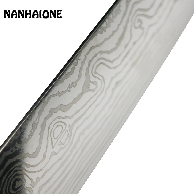 Nanhaione 5 дюймов 7CR17MOV лучшие нож шеф-повара практическая кухонный нож стали sharp лезвие pakka деревянной ручкой Кулинария Инструмент CL053