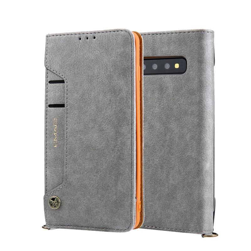 For Samsung Galaxy S10 Wallet Case Multifunction Flip Card Stand Smart Phone Bag Cover for Plus Full Protective | Мобильные телефоны