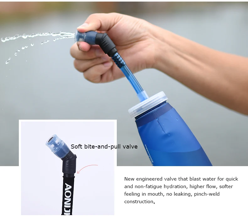 AONIJIE SD13 350 ml 600 ml складной мягкий термос бутылку воды BPA бесплатно для Бег бег гидратации мочевого пузыря пакет жилет