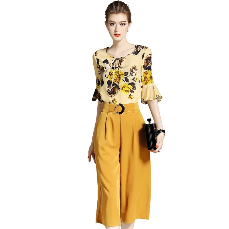 Новинка 2017 летняя модная женская одежда комплект из двух предметов с