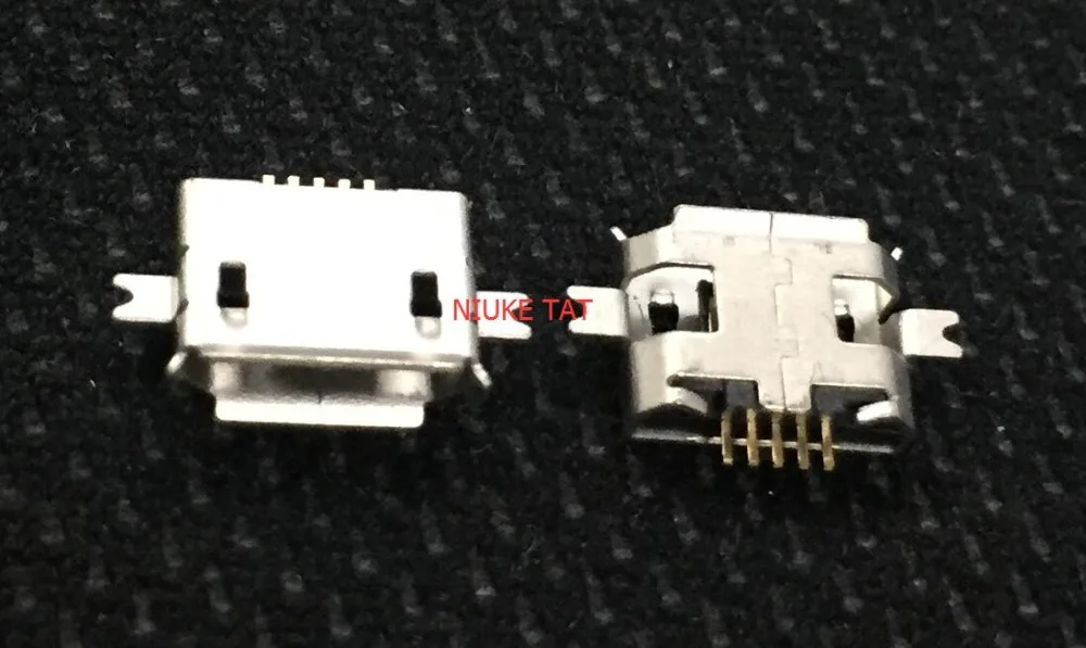100 шт. Микро разъем Тяжелая пластина 1 0 SMD 2 фута мини usb 5P Женский планшет зарядное