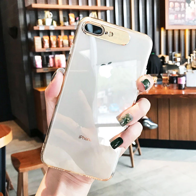 Роскошный чехол для iPhone X XS Max 8 7 6 s Plus Capinhas ультра тонкий жесткий пластиковый