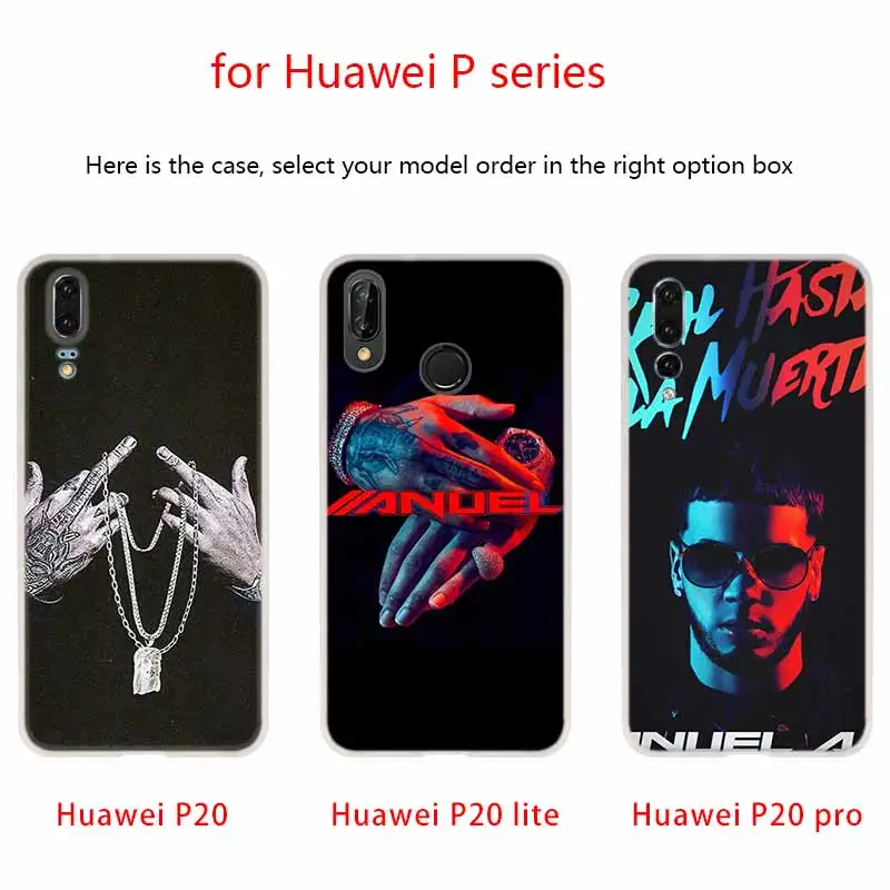 Soft Silicone Protective Case For Huawei P50 P40 P30 P20 Pro P10 Lite P Samrt Z 2020 2019 Cover Anuel Aa Ozuna | Мобильные телефоны