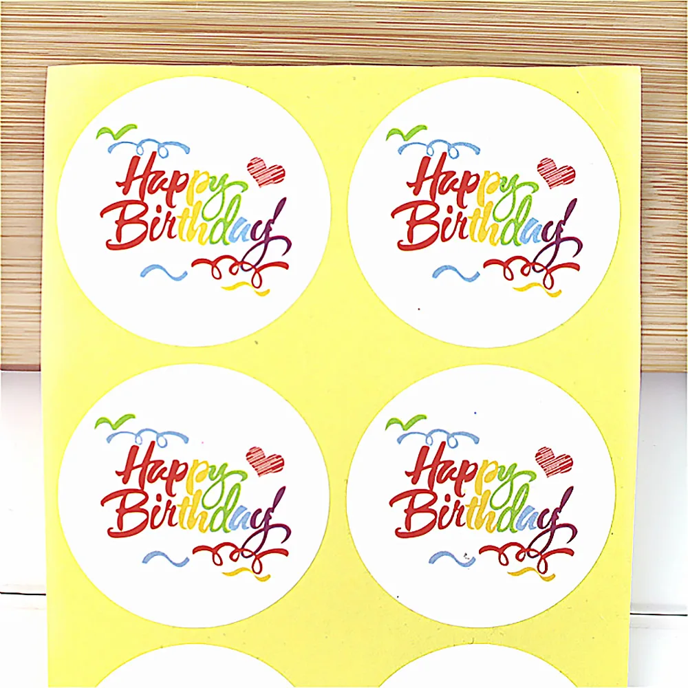 Яркие ярлыки для еды на день рождения 100 шт. | Дом и сад