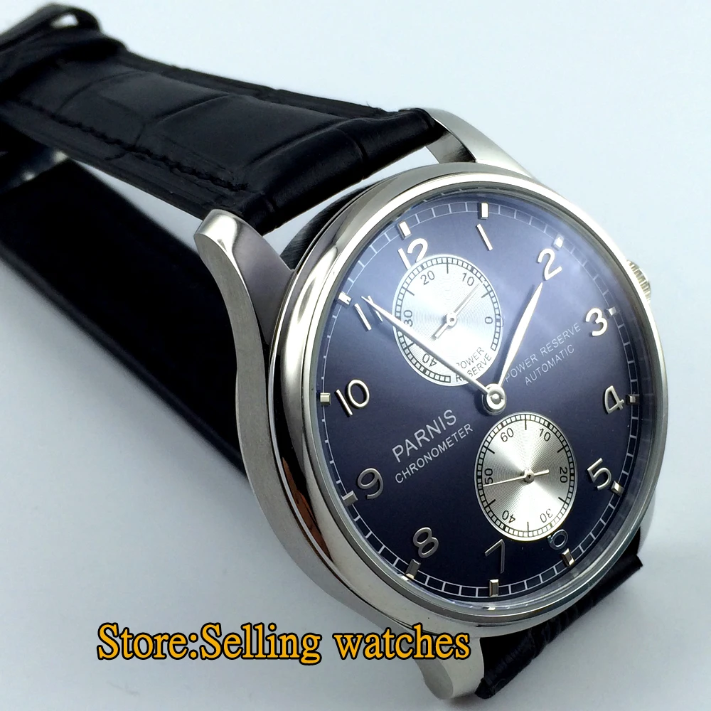 Мужские часы parnis с синим циферблатом 43 мм|watch men|watch men watchwatch watch |