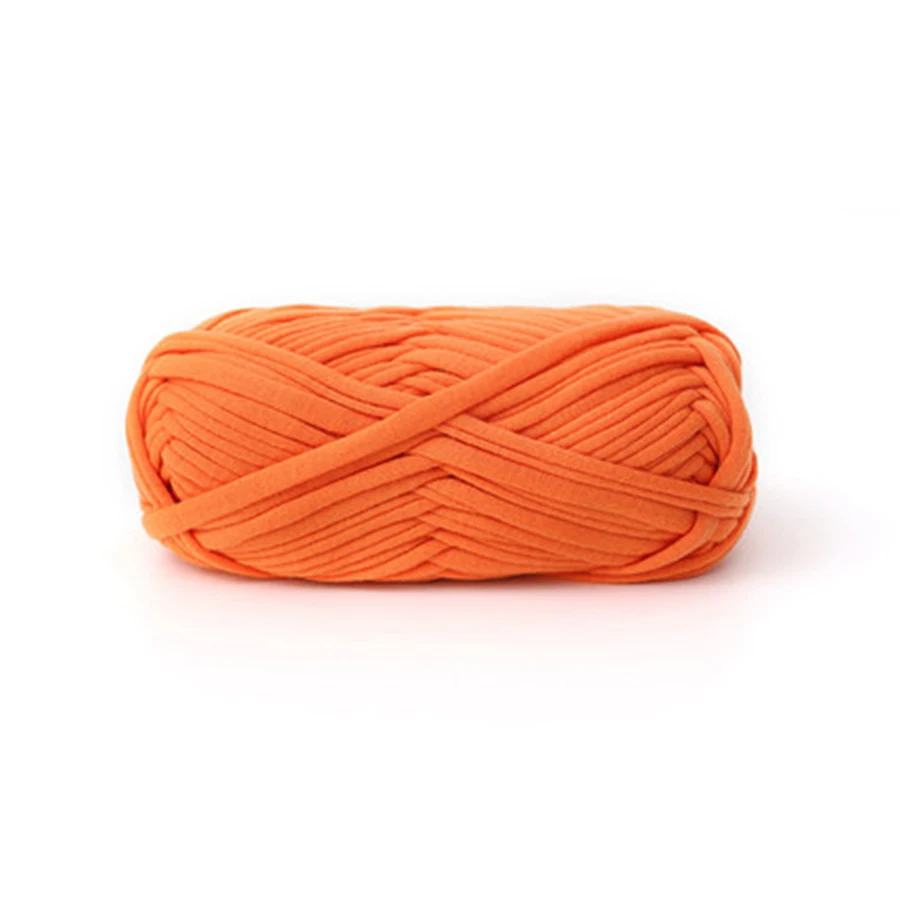 Однотонная тканевая пряжа для вязания 100 г/шт. мягкий Тканый Коврик ручной работы