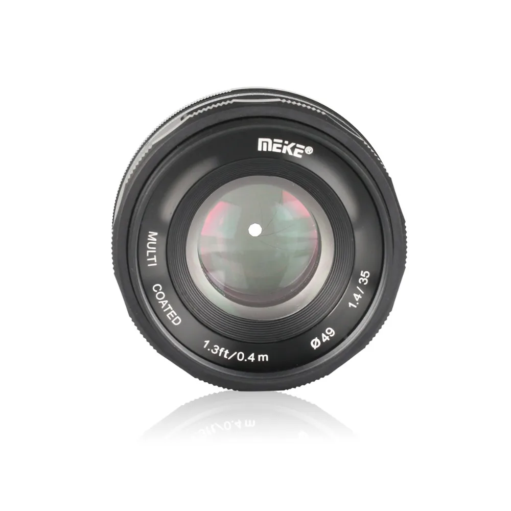Meike 35 мм f1.4 Большая диафрагма ручная фокусировка объектив для Panasonic Olympus M4/3/для Fuji X