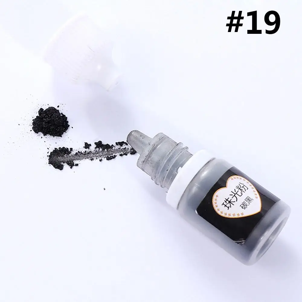 19 5 мл перламутровый пигментный порошок MICA Радуга УФ эпоксидная смола для DIY изготовления ювелирных изделий 24 цвета для изготовления ювелирных изделий Аксессуары для ювелирных изделий - Цвет: 19