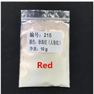 Symphony Red 10 г каждого цвета Блеск для ногтей Русалка порошок перламутровый пигмент краситель мыло Пигмент Тени для век белая симфония Слюда Порошок - Цвет: Symphony Red
