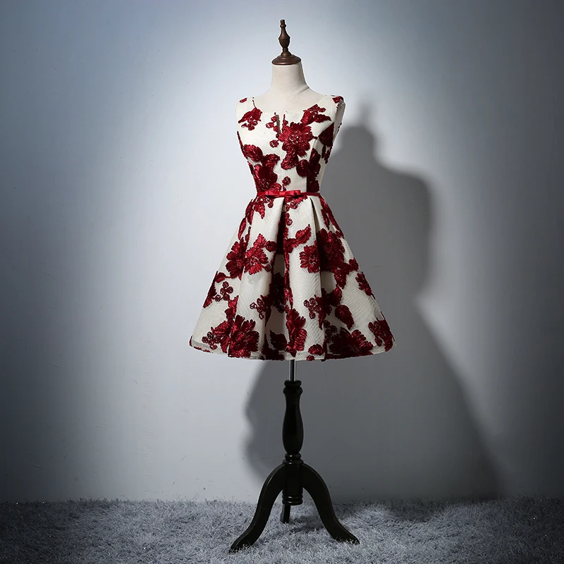 Модные Коктейльные Вечерние платья короткое Кружевное мини-платье 2017 | Свадьбы и