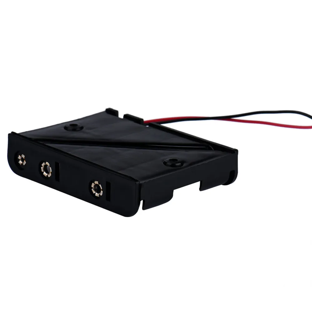 Новое поступление прекрасный держатель коробки для 5 х АА черный с проводами