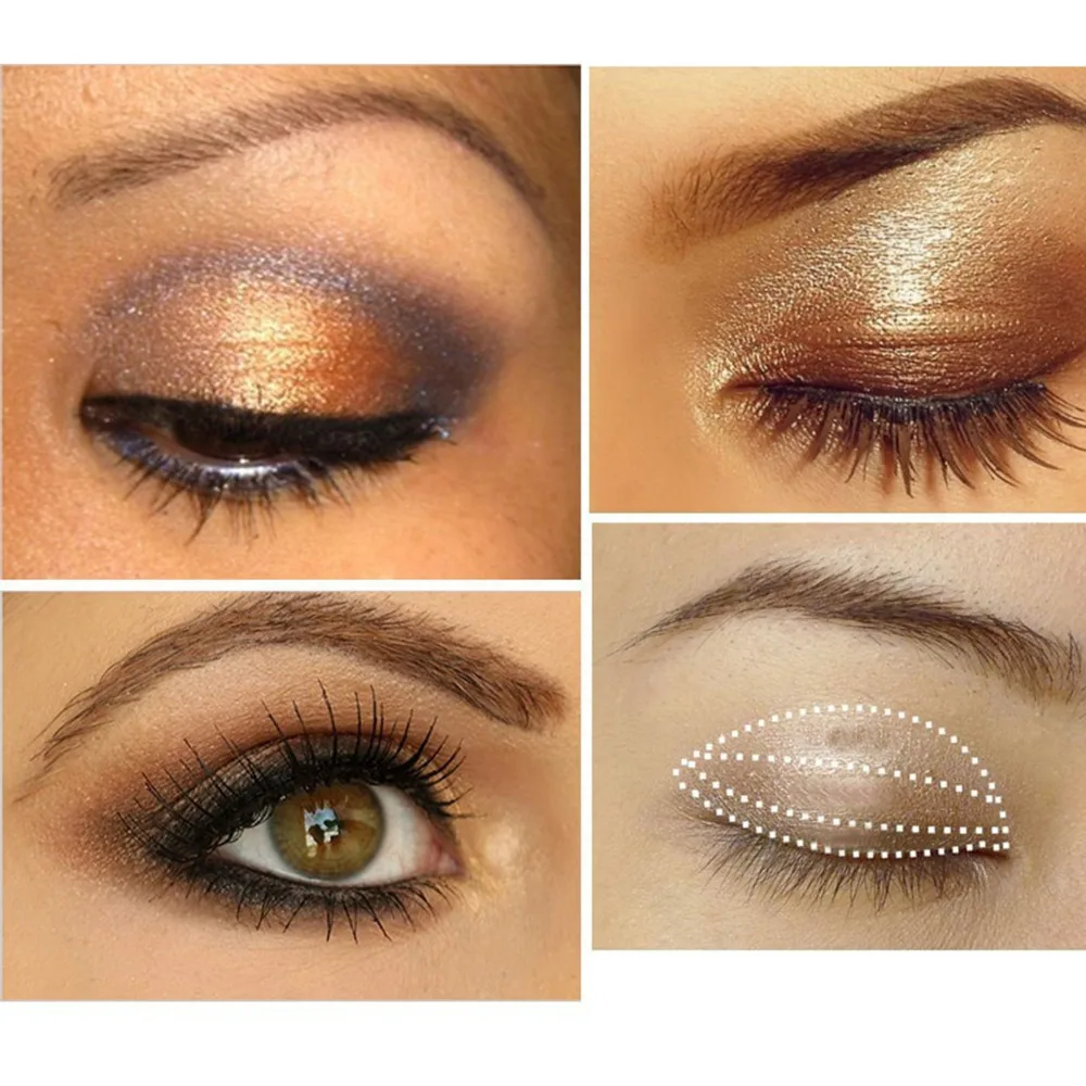 3 цвета Тени для век Палитры Смоки матовые тени Макияж инструмент