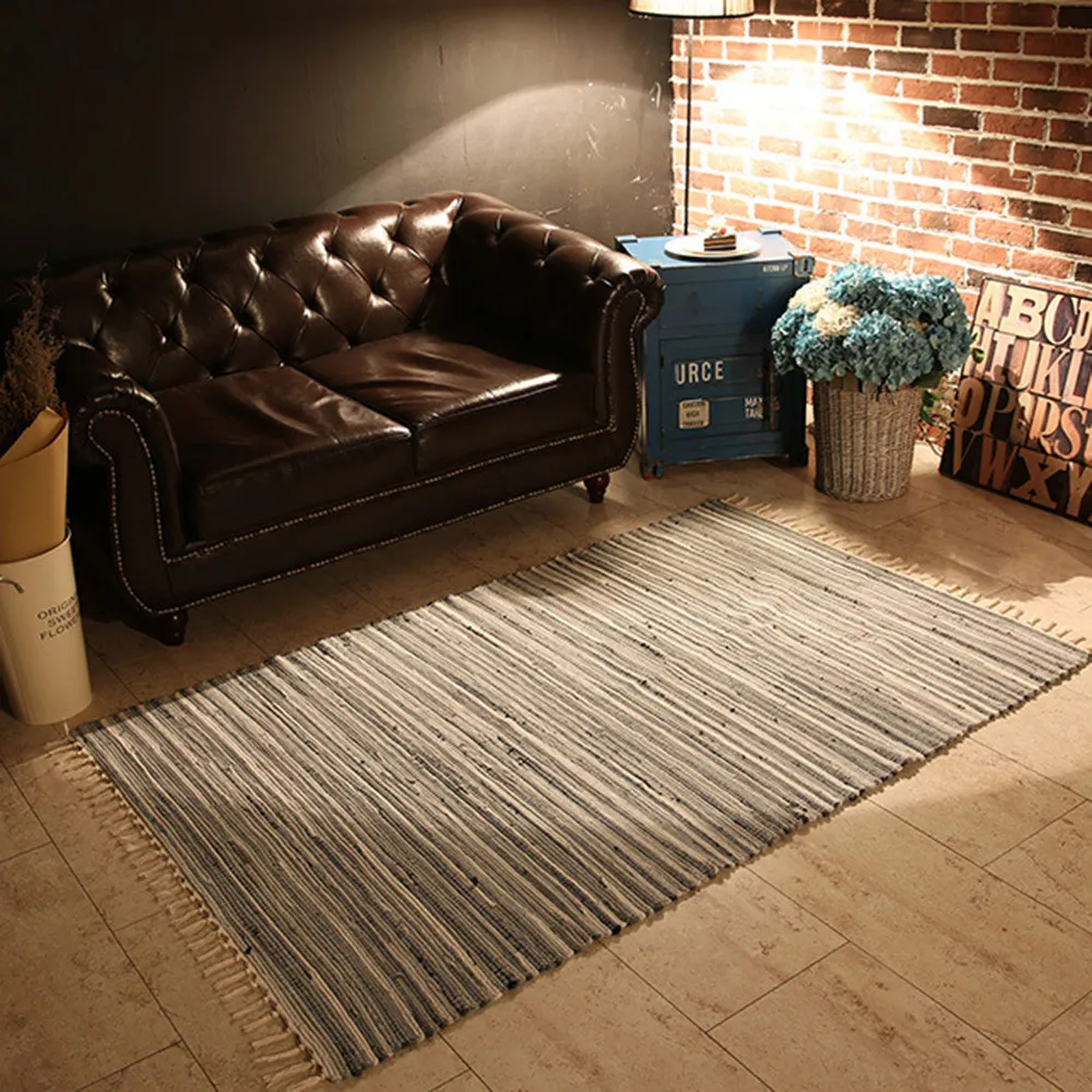 Домашний ковер Модный Стильный хлопковый кухонный прямоугольный многоцелевой