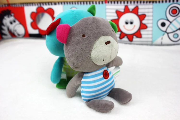 Детские Красочный игровой игрушка Плюшевая Кукла кольцо мягкие коляска
