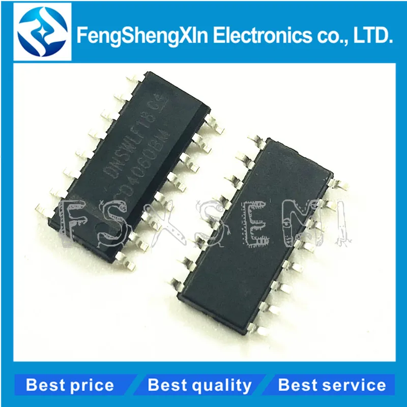 

100pcs/lot CD4060BM CD4060 SOP-16 HEF4060BT Binary counter logic circuit