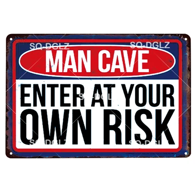 [SQ-DGLZ] Добро пожаловать в мужская пещера Оловянная вывеска бар украшение для стен, для бара правила Металлические ремесла домашний Декор Ретро картина плавок художественный плакат - Цвет: 0939