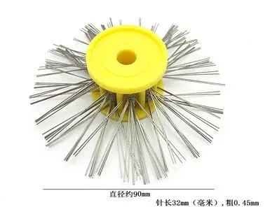 dia 0.45mm Инструменты для изготовления ювелирных изделий мини-кисточка матовая стальная проволочная щетка зеленый цвет зернистость средняя 1 шт - Цвет: dia 0.45mm