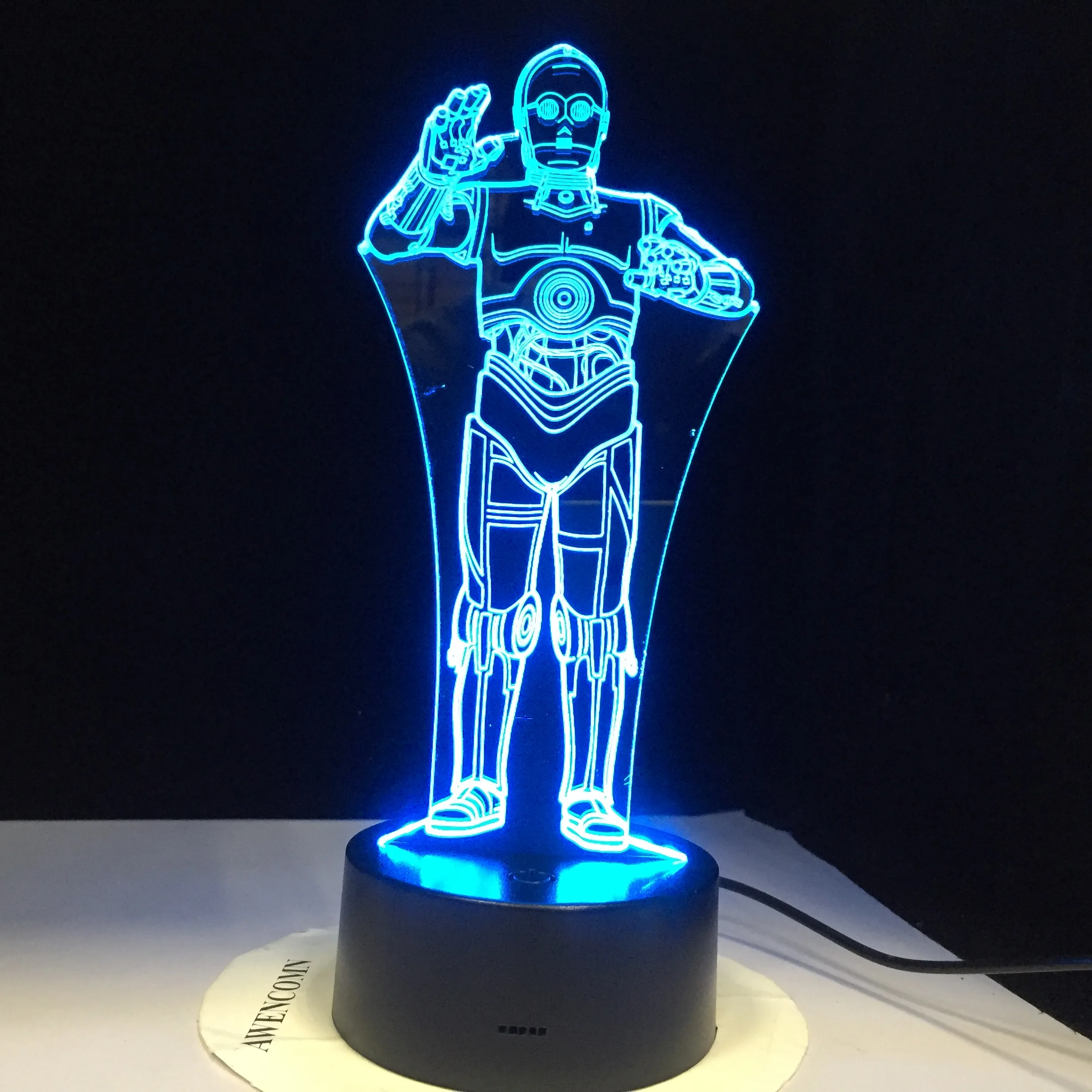 Штурмовика из мультфильма Звездные войны: R2D2 робот войны 3D светодиодный
