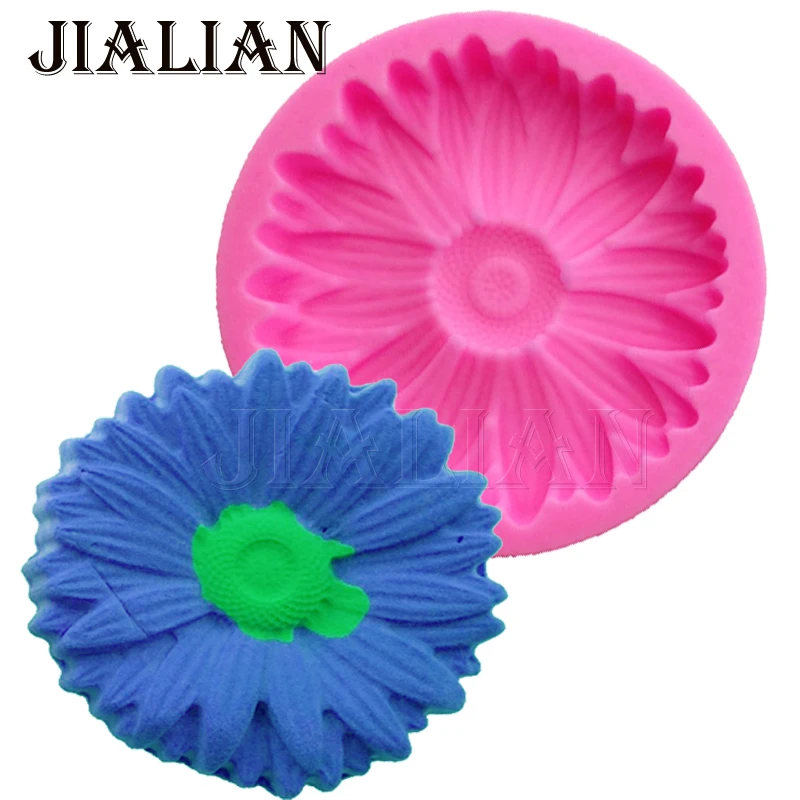 3D Cake Decoration Silicone Molds Flowers Chrysanthemum Chocolate Sugarcraft sugar Candy Mold Fondant decorating tools T0835 | Дом и сад