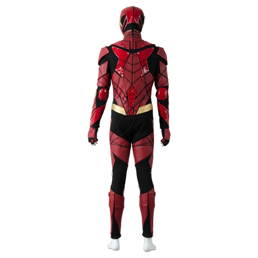 The Flash Cosplay Costume Barry Allen Justice League Ezra Miller Red Leather Full Set Men | Тематическая одежда и униформа