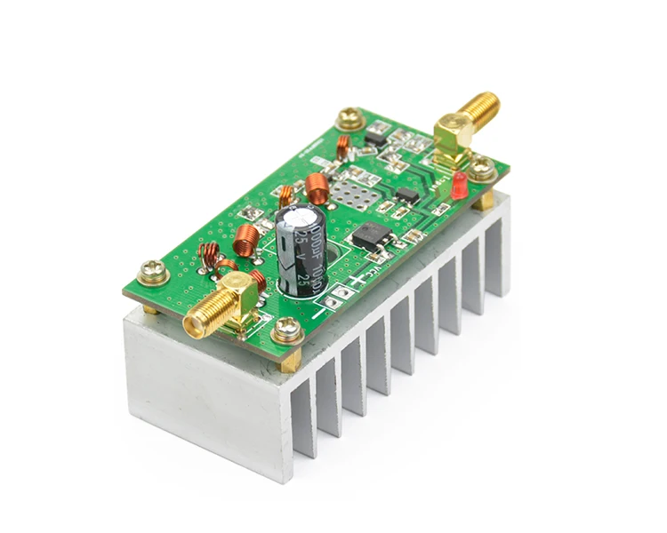Aiyima 7 Вт FM Усилитель мощности ВЧ плата 65-110 МГц вход 1 МВт с радиатором
