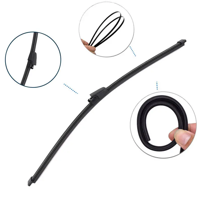 Rear Windshield Wiper Arm Blade Kit Set For VW Caddy Transporter Caravelle T4 T5 Cyclone Premium Hybrid Squeegees | Автомобили и